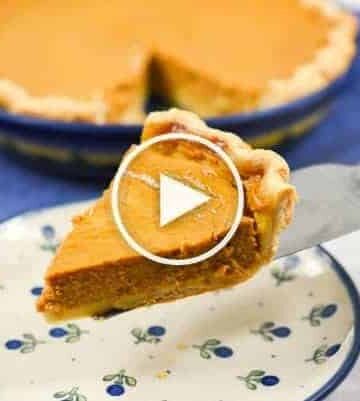 A video of an easy pumpkin pie recipe