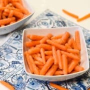 bowl of Fermented Carrots - Probiotic Foods shown