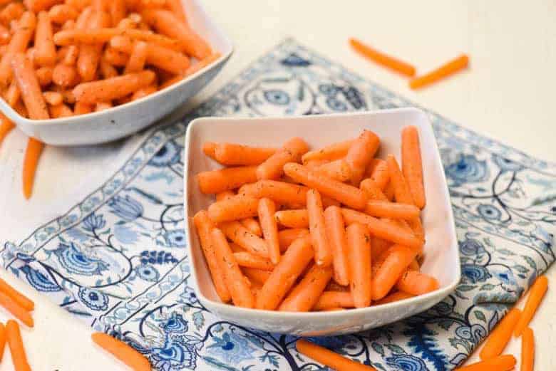 bowl of Fermented Carrots - Probiotic Foods shown