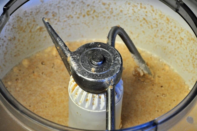 a process shot for making whole wheat bread, some ingredients in a mixer