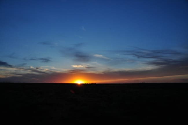 west Texas sunset
