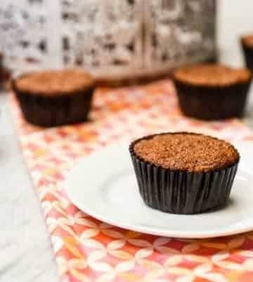 Carrot Muffins - Healthy Muffins shown on table setting