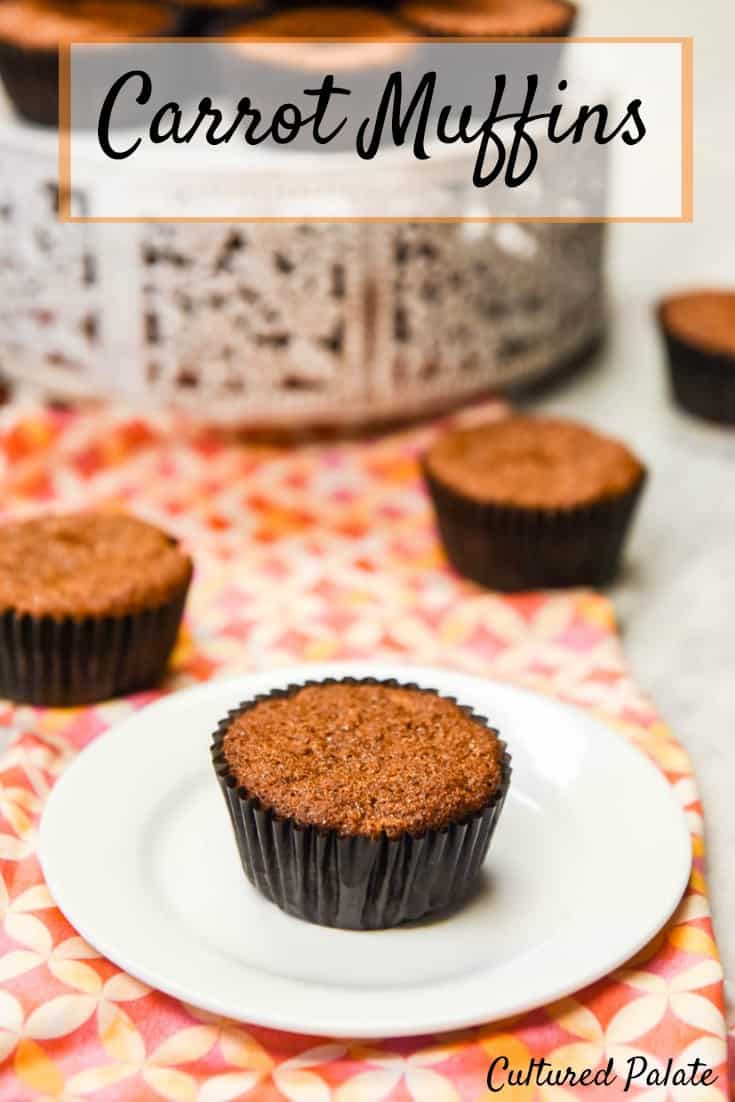 Carrot Muffins With Raisins And Nuts are healthy muffins that don't taste healthy. Delicious and easy to make, they are a great, healthy snack or breakfast on the go! www.myculturedpalate.com #muffins #breakfast #healthyrecipes #easyrecipes