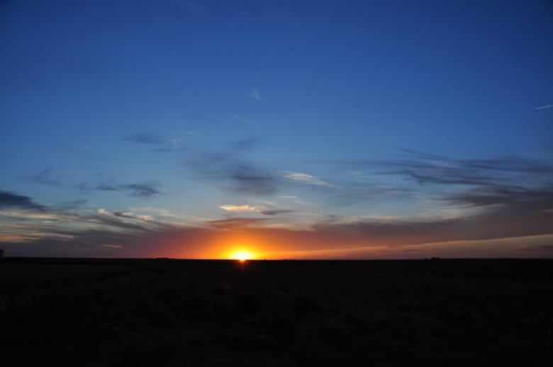 west Texas sunset