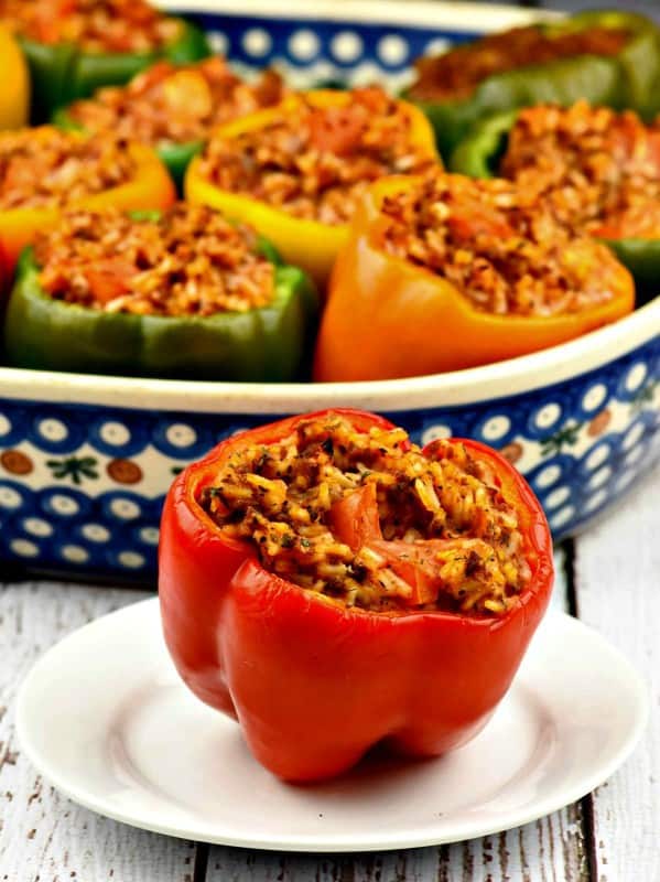 Easy Italian Stuffed Bell Peppers Cultured Palate