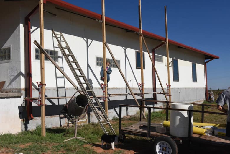 Applying EIFS on ICF Blocks