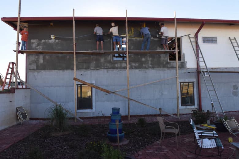 Applying EIFS on ICF Blocks