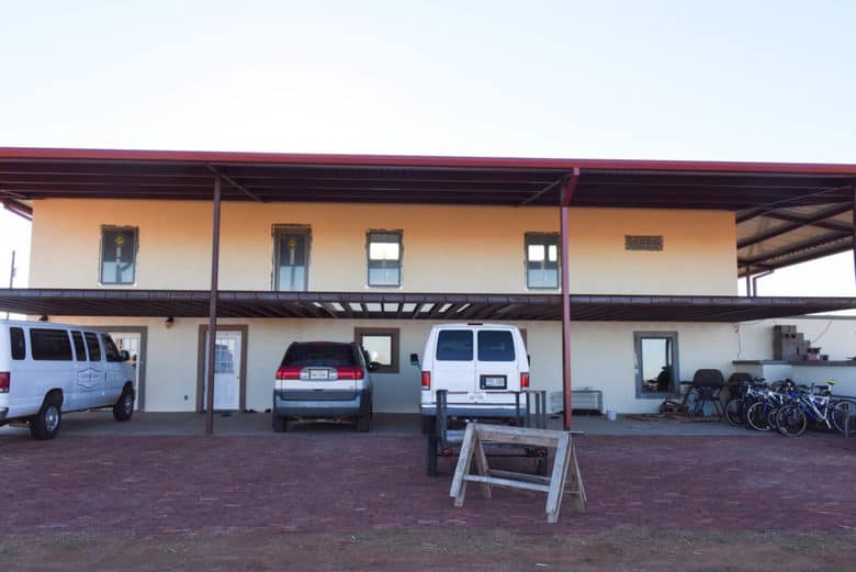 EIFS top coat - carport side