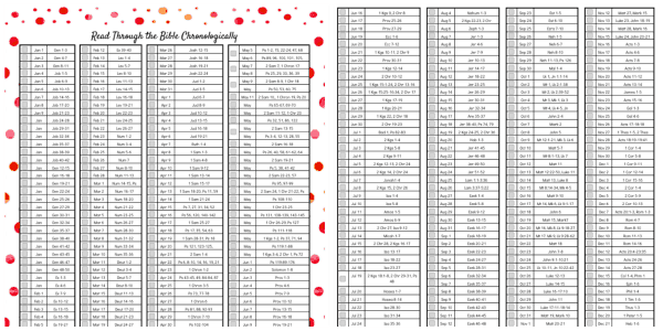 Daily Life Planner - Bible Reading Plan - Cultured Palate