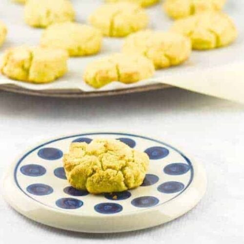 Coconut Flour Biscuits on a plate