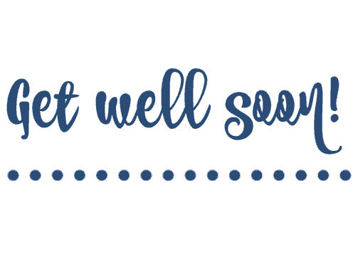 Free Printable Get Well Cards - Blue