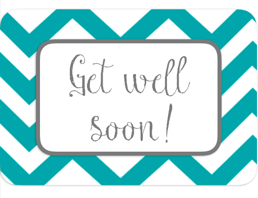 Free Printable Get Well Cards - Chevron