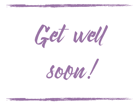 Free Printable Get Well Cards - Purple