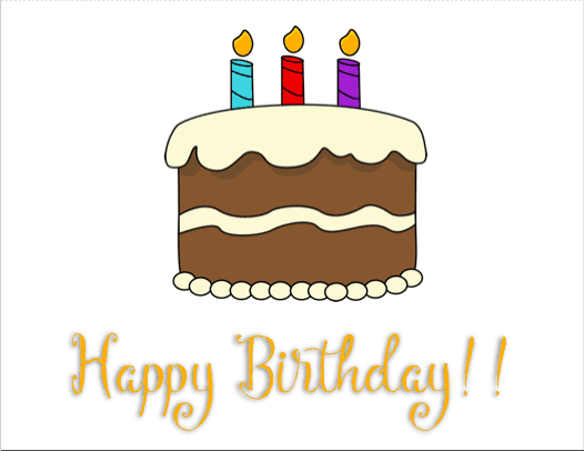 Free Printable Happy Birthday Cards - Cake
