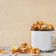A photo of Homemade Caramel Corn in a mug