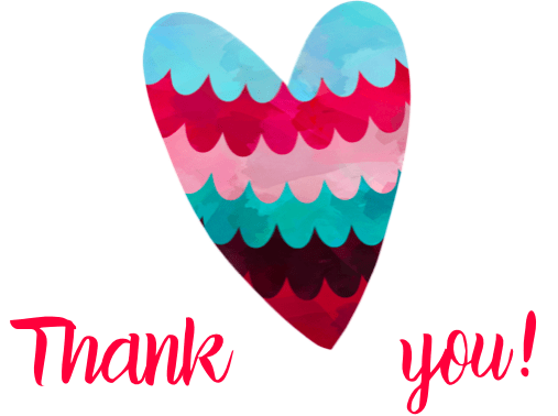 Free Printable Thank You Cards heart