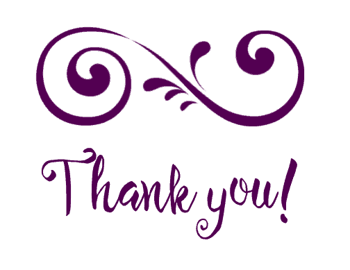 Free Printable Thank You Cards purple