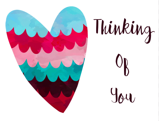 printable thinking of you cards