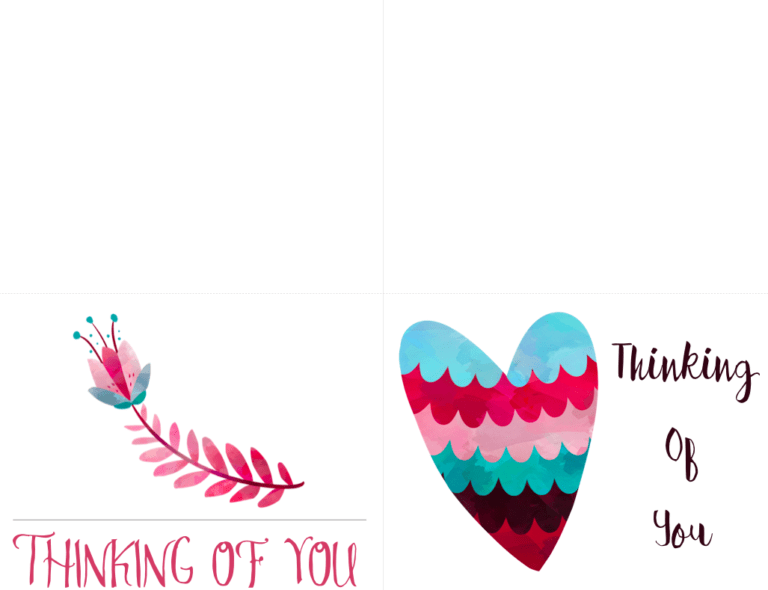 Free Printable Thinking of You Cards Cultured Palate