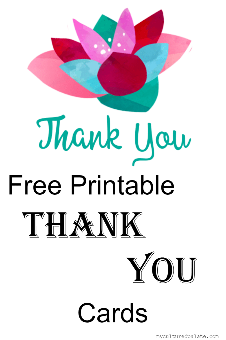 Free Printable Thank You Cards