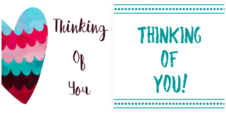 free printable thinking of you cards