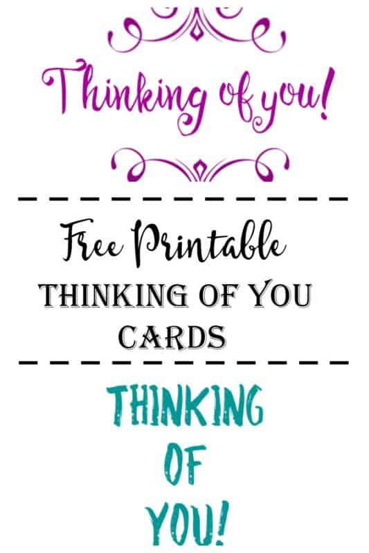 Free Printable Thinking of You Cards Cultured Palate