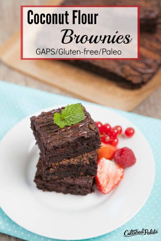 Coconut Flour Brownies | Paleo Brownies |Cultured Palate