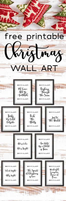 Free Printable Christmas WALL ART