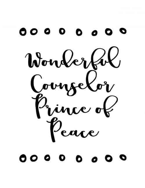 wonderful counselor prince of peace free printable christmas wall art