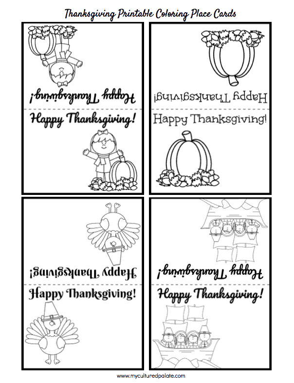 25 Images Printable Thanksgiving Cards To Color FREE COLORING PAGES