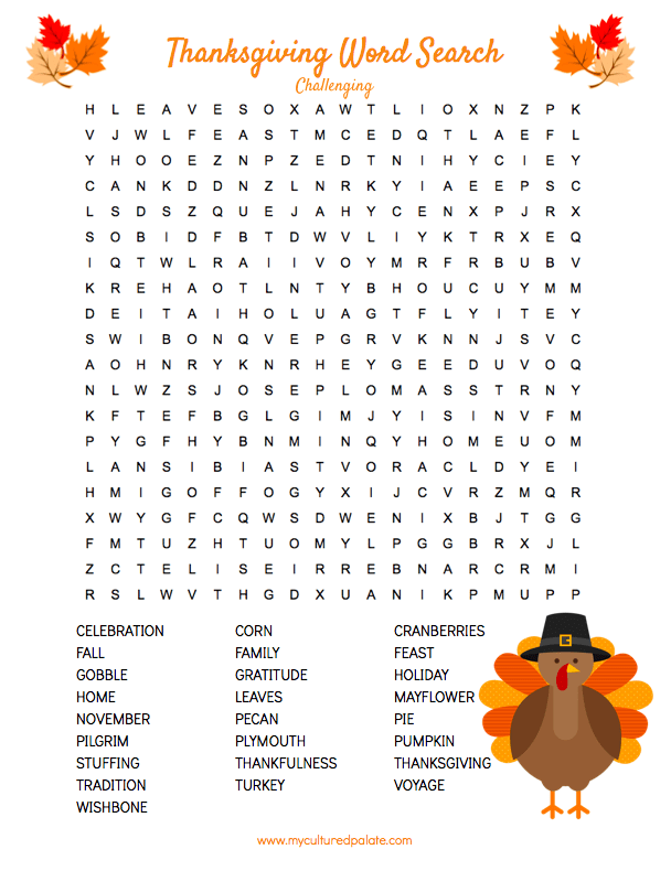 Thanksgiving Activity Set