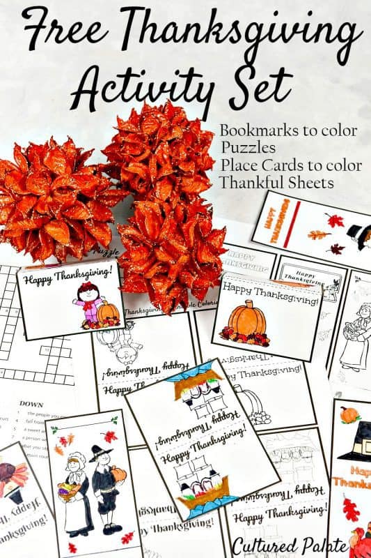 Free Thanksgiving Activity Set