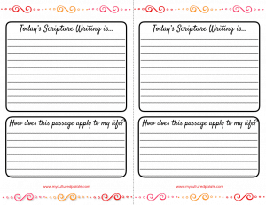 Scripture Writing for January - Perseverance - Cultured Palate