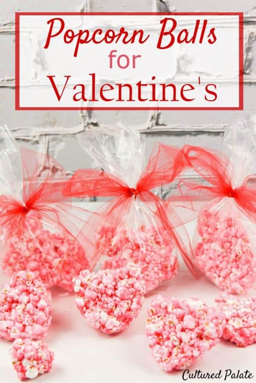 Popcorn Balls for Valentines