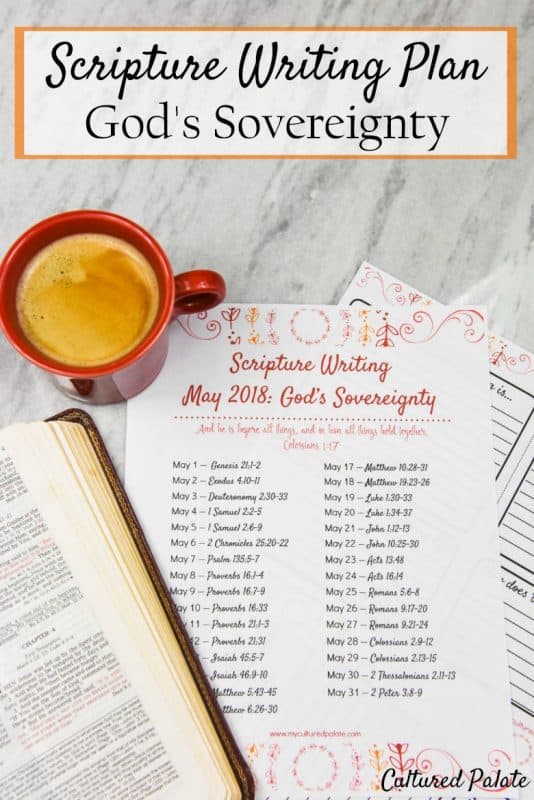 Scripture Writing Plan for May shown with title
