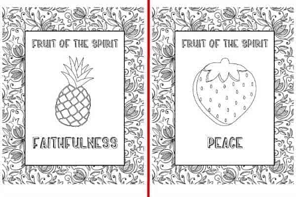 fruit of the spirit coloring pages