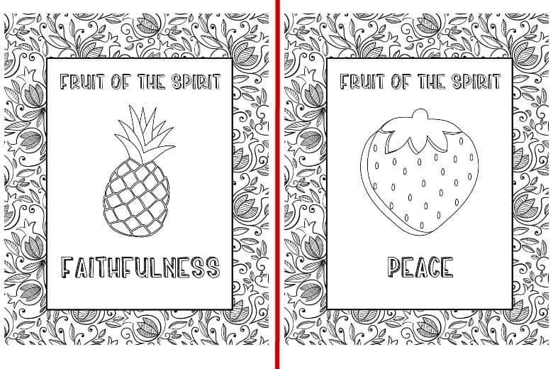 fruit of the spirit coloring pages