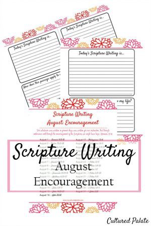 Scripture Writing - Bible Study Method - Write the Word - Cultured Palate