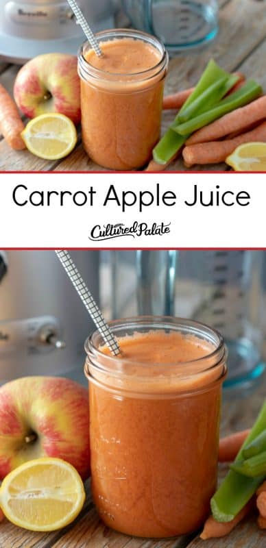 Carrot Apple Juice Recipe - Cultured Palate