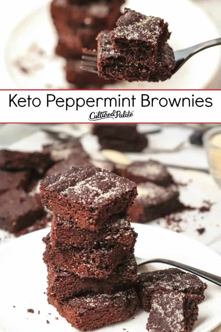 Keto Peppermint Brownies - Cultured Palate