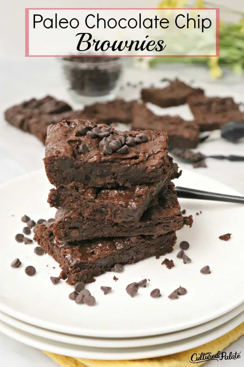 Paleo Chocolate Chip Brownies Recipe  Cultured Palate