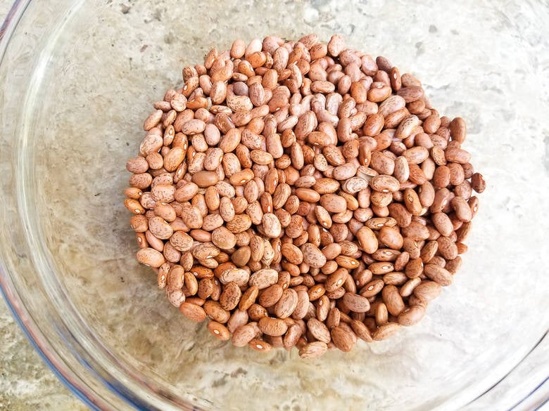 Dehydrated pinto beans